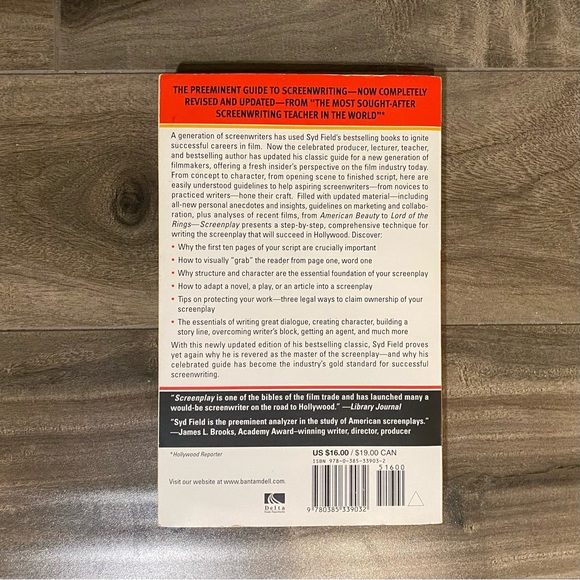 NEW Screenplay: The Foundations of Screenwriting by Syd Field - Picture 2 of 2